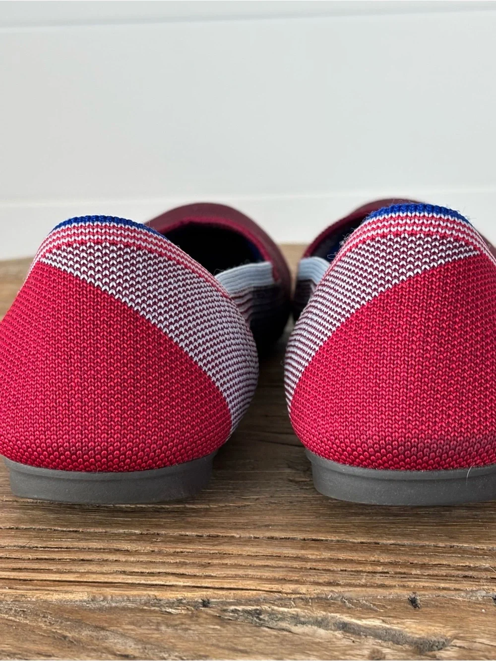 Rothy’s Limited Edition Berry Colorblock Round Toe Flats Women's Size 10.5